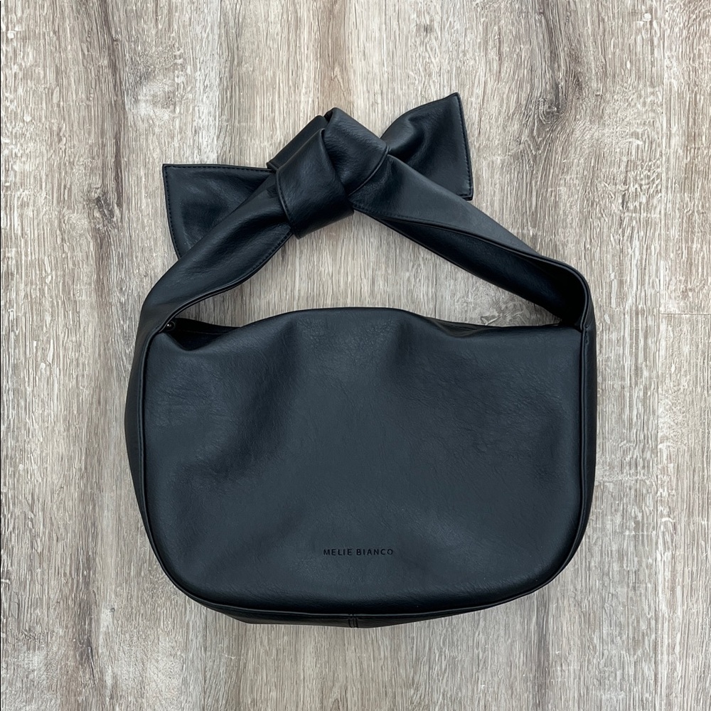 Melie Bianco Shoulder Bow Bag